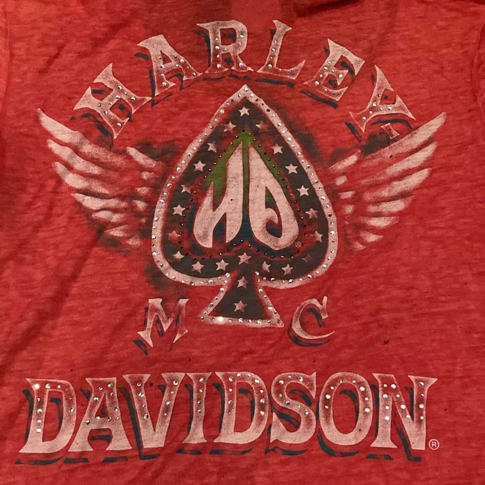 Harley-Davidson slub style short sleeve shirt - Picture 4 of 5